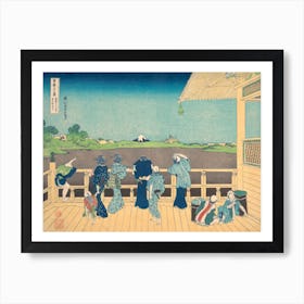 Sazai Hall At The Temple Of The Five Hundred Arhats, Katsushika Hokusai Art Print