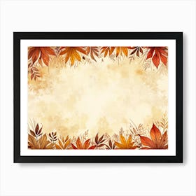 Default A Richly Textured Autumn Vector Background Each Elemen 1 Art Print