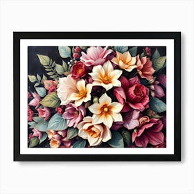 Bouquet Of Flowers 13 Art Print