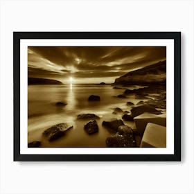 Sunset At The Beach 645 Art Print