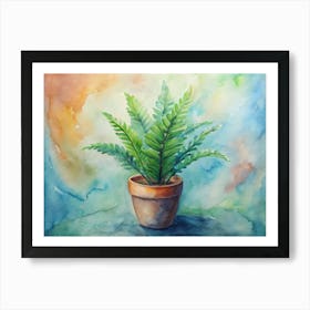 Fern Painting Art Print