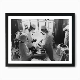 Operation At Provident Hospital On South Side Of Chicago, Illinois By Russell Lee Art Print