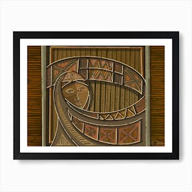 Egyptian Women In One Of Their Traditional Costumes Digital Art Art Print