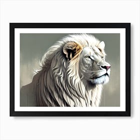 White Lion 23 Art Print