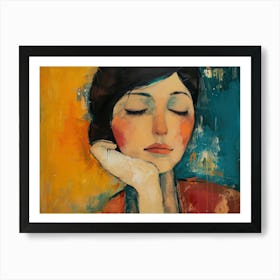 Contemporary Artwork Inspired By Amadeo Modigliani 8 Art Print