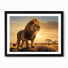 Lion King Paintings Art Print Art Print