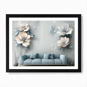 Flower Wall Mural Art Print