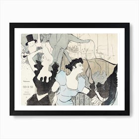 Affiche Met Aankondiging Van Gemaskerd Bal In Casino Van Parijs Met Portretten Van Cha U Kao En Yvette Guilbert (1892), Henri de Toulouse-Lautrec Póster