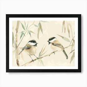 Chickadees 8 Art Print