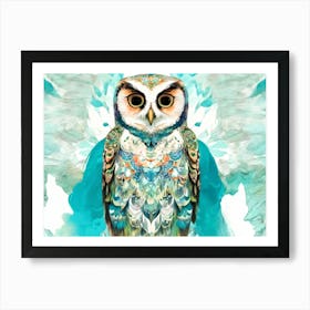 Blue Owl Art Print