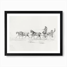 Horse–Drawn Carriage, Henri de Toulouse-Lautrec Art Print