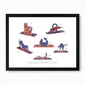 Animal Yoga Art Print