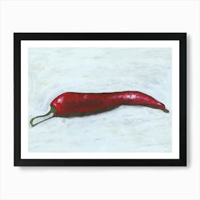 Chilli Pepper - painting still life figurative red kitchen Anton Maliar food Art Print