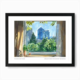 Vancouver From The Window Series Poster Painting 3 Art Print