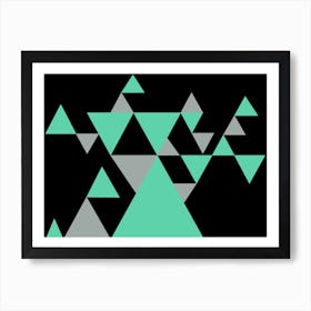 Triangle Design Urban Arts Art Print