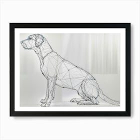 Wire Dog Art Print