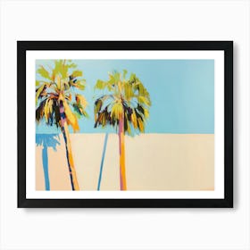 Minimalist Palm Trees Art Print