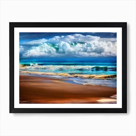 Sand And Waves Art Print