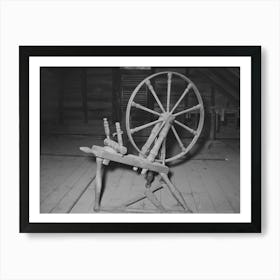 Spinning Wheel In Attic, Cajun Farm Home, Crowley, Louisiana By Russell Lee 1 Art Print