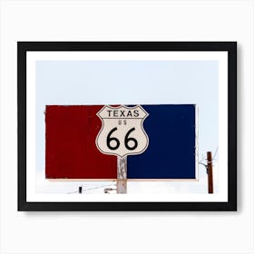 Highway 66 Texas Art Print