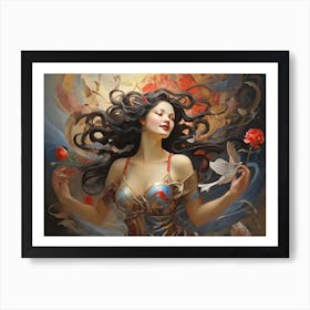 Woman With Wings Art Print