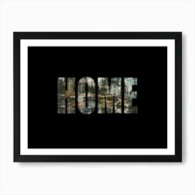 Home Poster Forest Photo Collage 9 Art Print