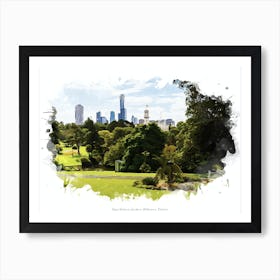 Royal Botanic Gardens, Melbourne, Victoria Art Print