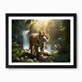 Tiger In The Jungle Paintings Art Print 1 Art Print