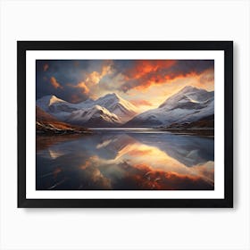 Mountain Reflected 21 Art Print