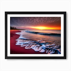 Sunset On The Beach 652 Art Print