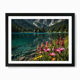 Lake In The Mountains 8 Art Print