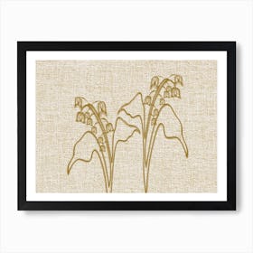Linen Lily of the Valley Art Print
