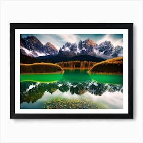 Reflection In A Lake Art Print