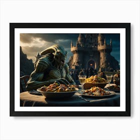 Default Easter Dinner With Goliath Aliens Dramatic Lighting Co 0 Art Print