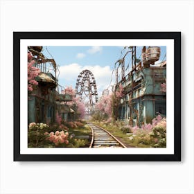 Abandoned Amusement Park 1 Art Print