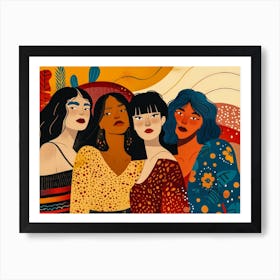 Group Of Women 25 Art Print