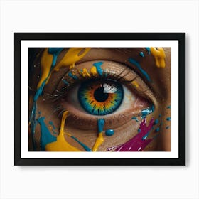 Colorful Eye Art Print