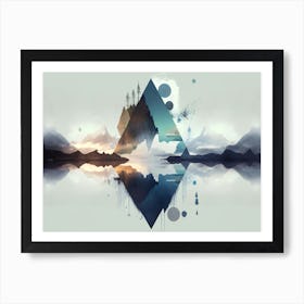 Landscape Abstract Art Illustration In A Painting Style 05 Art Print