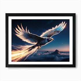 Native American bird Art Print