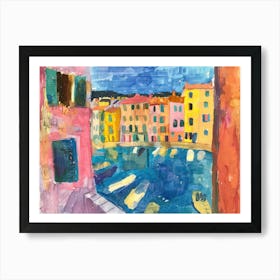 Rovinj From The Window View Painting 3 Art Print