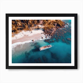 Boat On The Beach Art Print