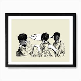 Thinking Art Print