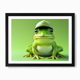Frog With Hat 5 Art Print