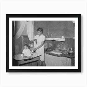 Corner Of Kitchen Of Family On Relief, Chicago, Illinois By Russell Lee Art Print