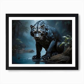 Black Tiger Art Print