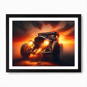 Hot Rod vintage car 5 Art Print