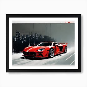 Gt1 car 4 Art Print