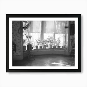 Window Of Farmhouse Living Room, Mercer County, Illinois, Hired Man Lives In House On Farm Which Was Formerly Art Print