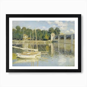 The Argenteuil Bridge (1874), Claude Monet Art Print