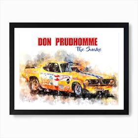 Don Prudhomme, Snake Art Print